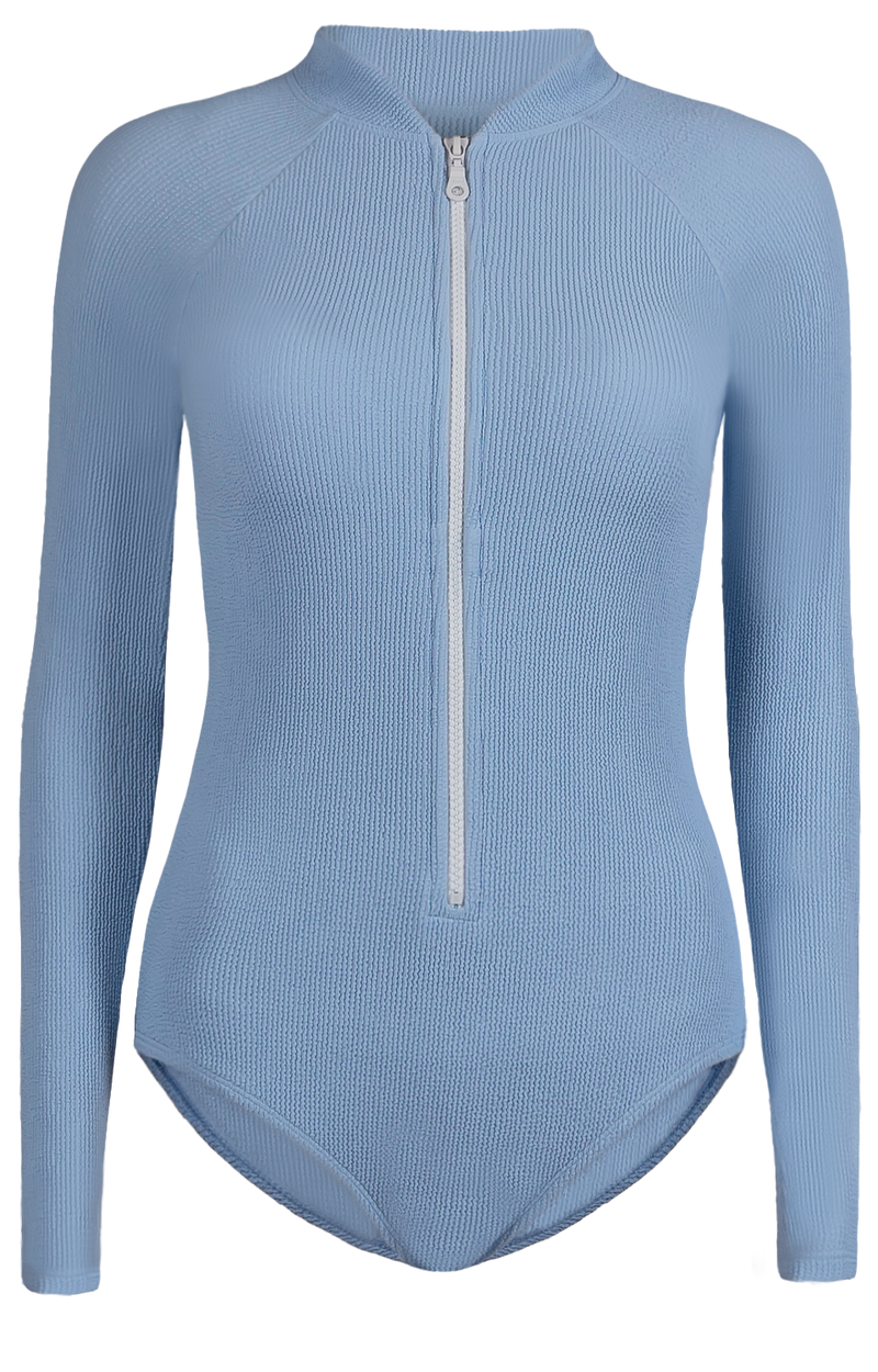 Ruffle Blue Rashguard