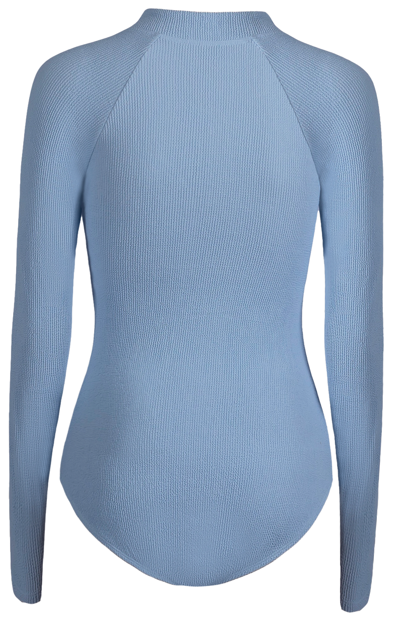 Ruffle Blue Rashguard