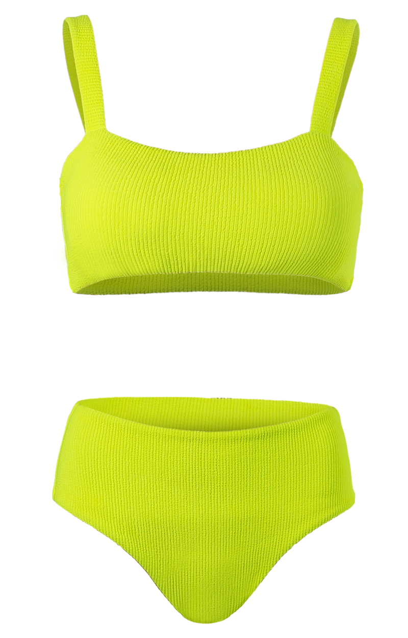 Ruffle Neon Bikini