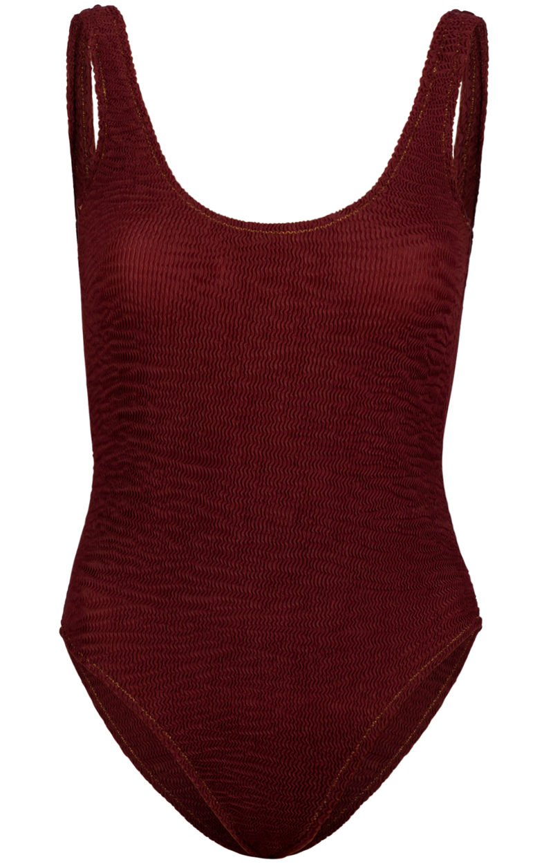 Crinkle Red Swimsuit ibriowear